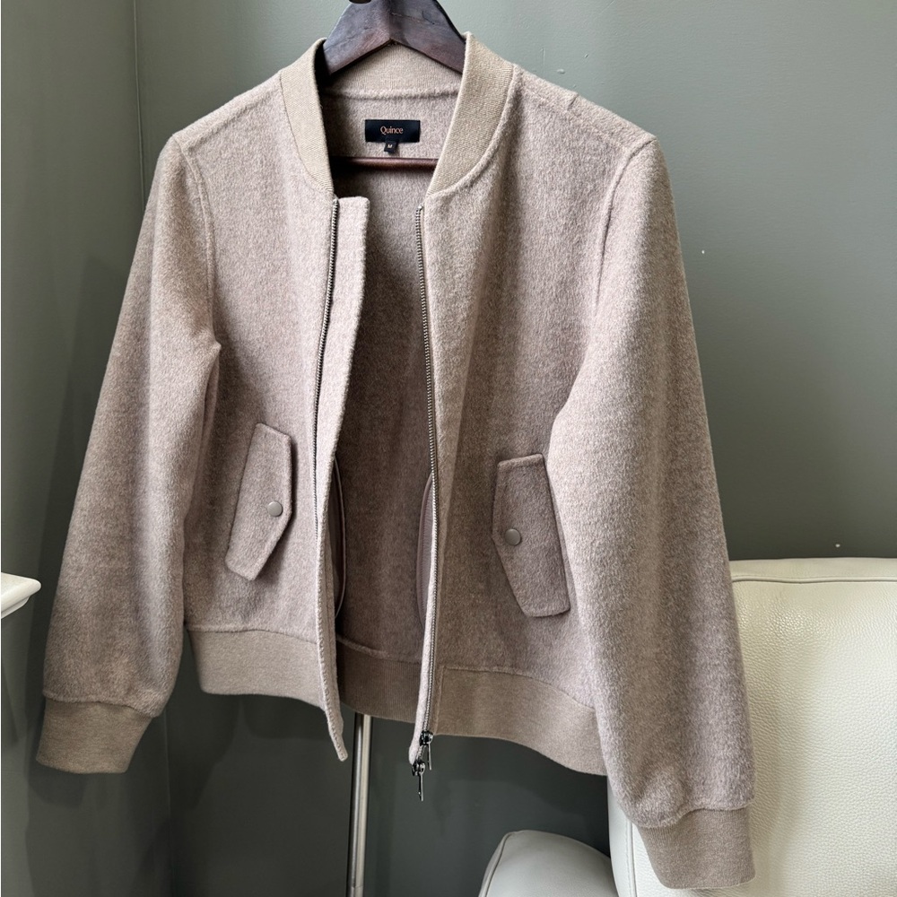 Quince Merino Wool Bomber Jacket - Picture 10 of 15